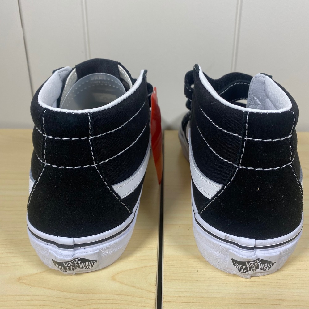 NEW Vans Sk8-Mid Reissue V Black True White Kids 5.5 Junior VN0A4UI56BT NIB - Picture 6 of 10